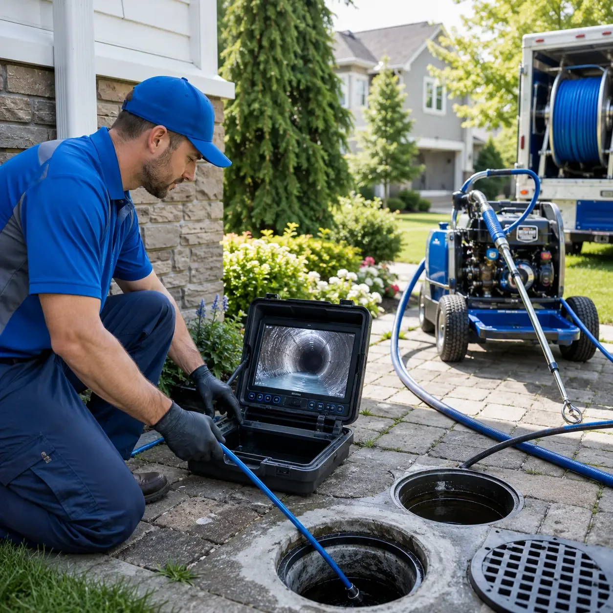 Outdoor drain cleaning professionals serving Spraggs, PA