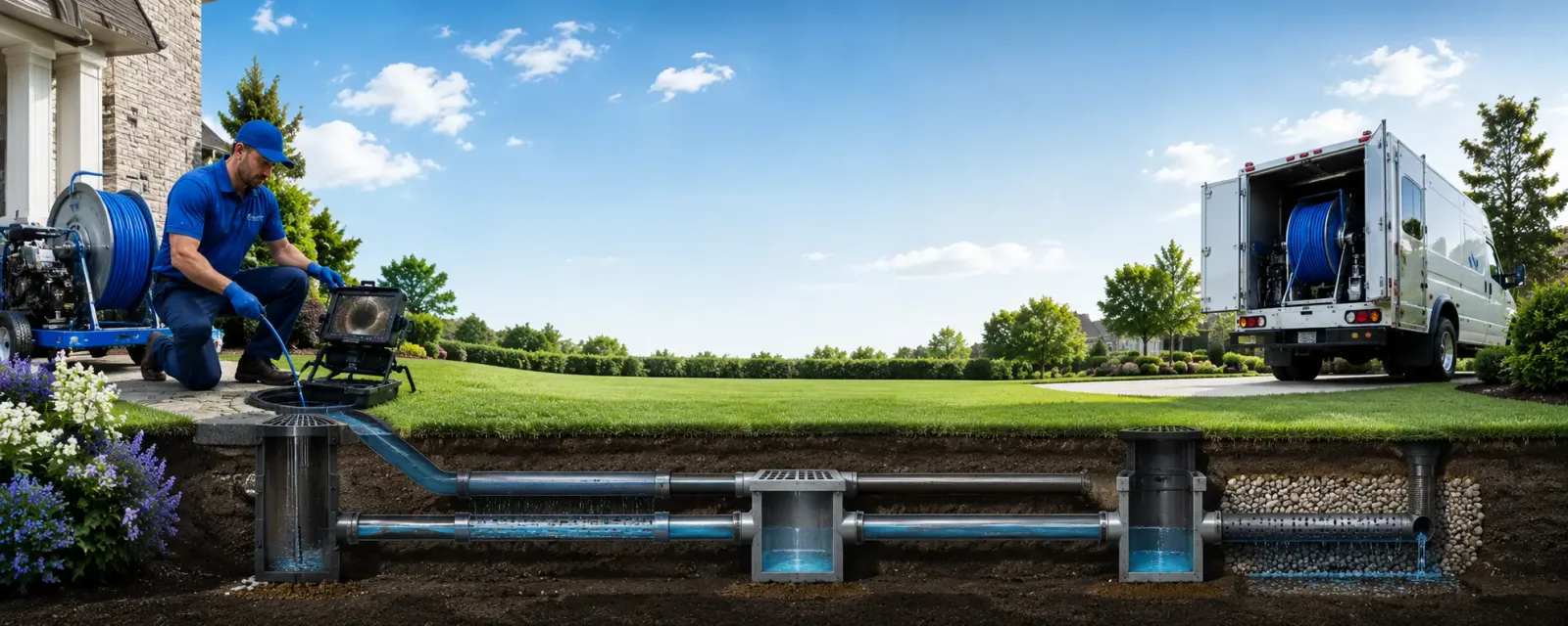 Outdoor drain cleaning information for Spraggs, PA